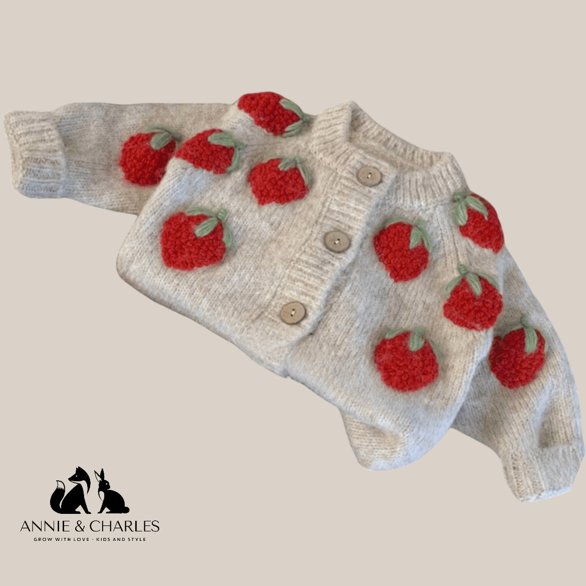 Annie & Charles® Strickjacke STRAWBERRY