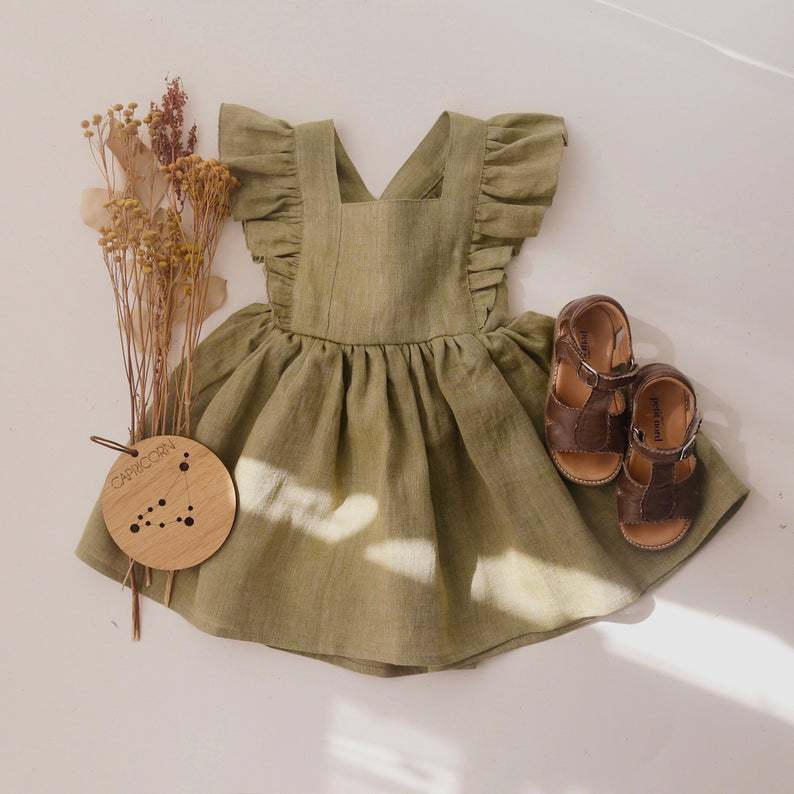 Annie & Charles® Kleid aus Bio-Baumwolle mit Vollant