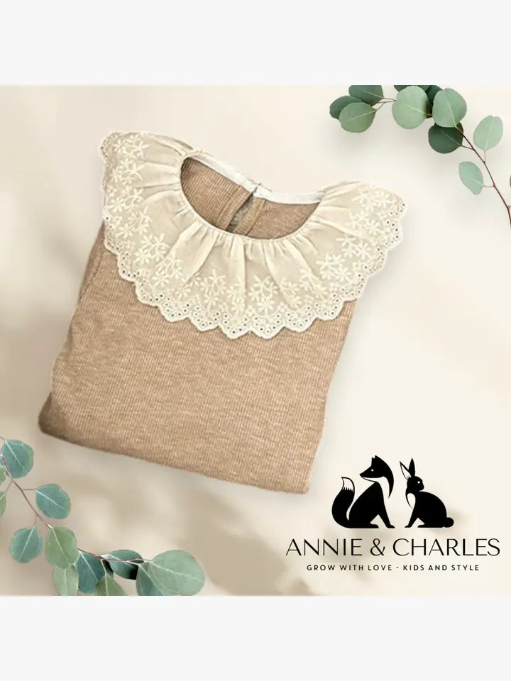 Annie & Charles® Langarm Shirt mit Kragen Bio-Baumwoll JIL
