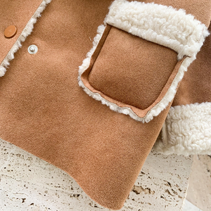 Annie & Charles® Kinder Lammfell Jacke