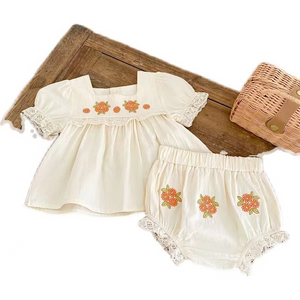 Annie & Charles® Kinder Kleidung Set Sommer BLUME