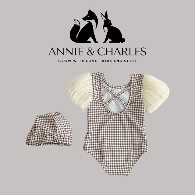 Annie & Charles® Badeanzugset mit Haube EVE