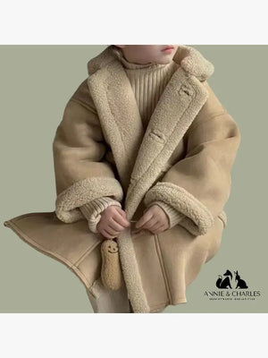 Annie & Charles® Kinder Lammfell Mantel