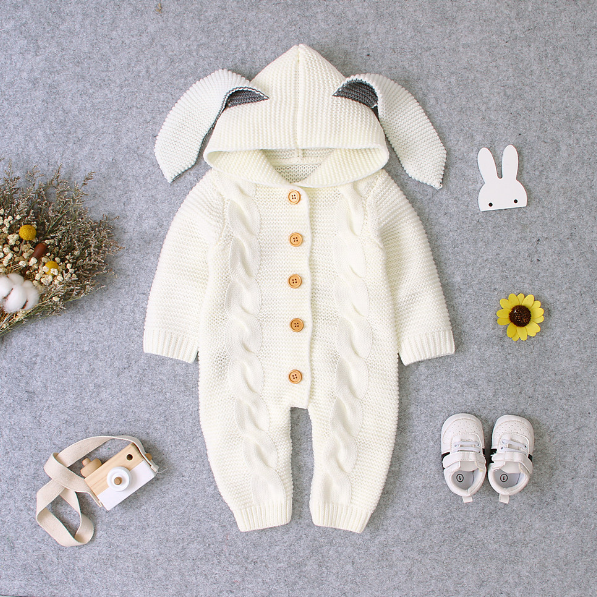 Annie & Charles® Strick-Jumpsuit mit Hasenohren