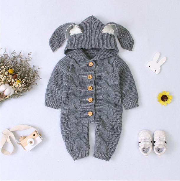 Annie & Charles® Strick-Jumpsuit mit Hasenohren