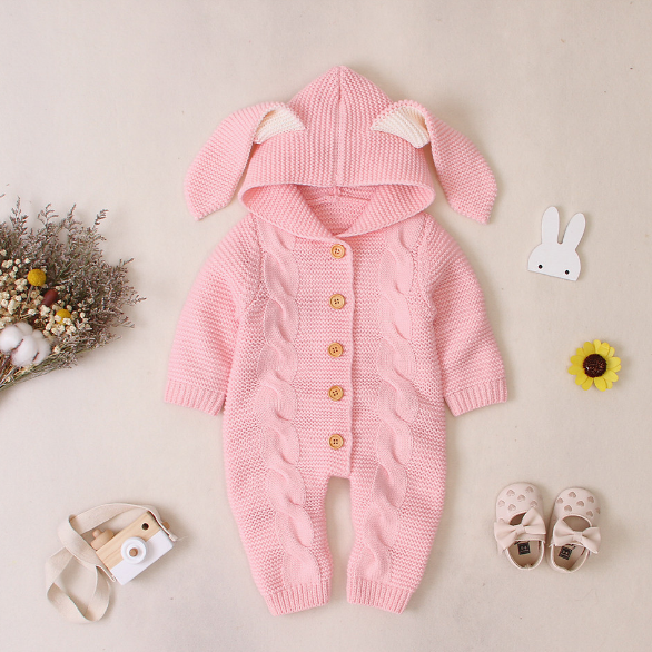 Annie & Charles® Strick-Jumpsuit mit Hasenohren