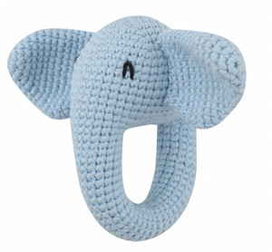 Annie & Charles® gehäkelte Babyrassel Elefant