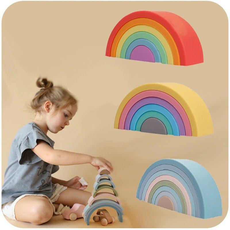 Annie & Charles® Montessori Steck-Regenbogen